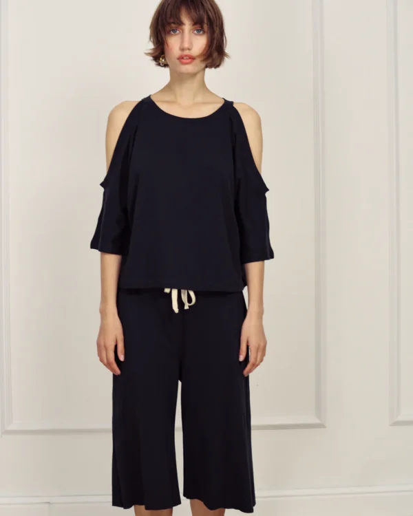 ⁦DIEGO PANTS EASY BLACK⁩ – תמונה ⁦4⁩
