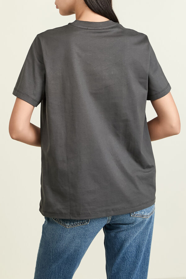 ⁦GANNI Grey T-shirt⁩ – תמונה ⁦2⁩