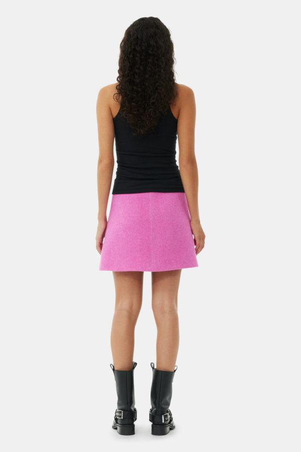 ⁦GANNI Black Soft Cotton Rib Tank Top⁩ – תמונה ⁦6⁩