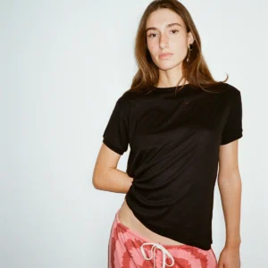 champ heart tee bamboo black