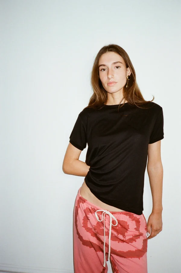 champ heart tee bamboo black