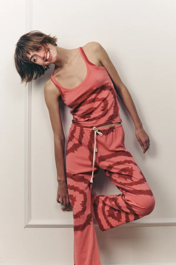 ⁦SOFIA TANK TIE DYE PINK WITH RED⁩ – תמונה ⁦5⁩