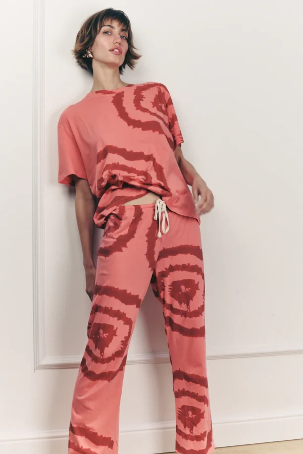 ⁦LORO PANTS TIE DYE PINK WITH RED⁩ – תמונה ⁦2⁩