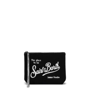 MC2 Saint Barth POCHETTE ALINE IN LUREX NERO