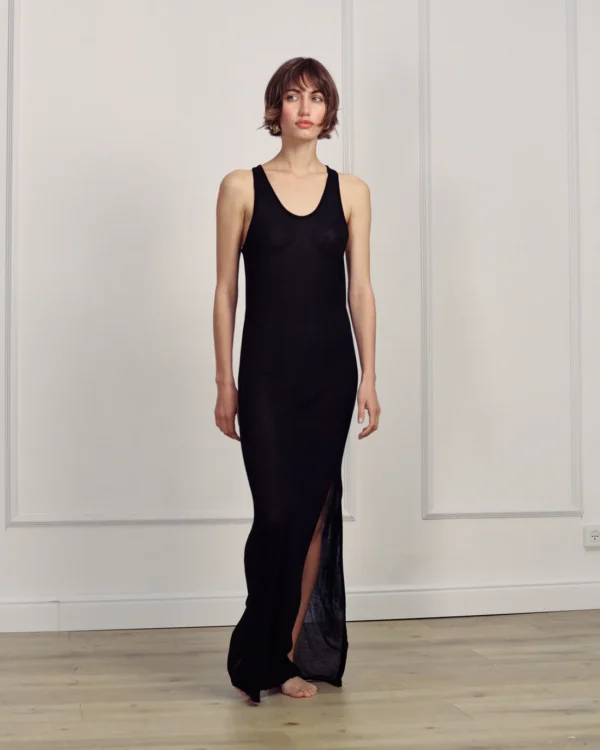⁦ANTONA KNIT DRESS BLACK⁩ – תמונה ⁦2⁩