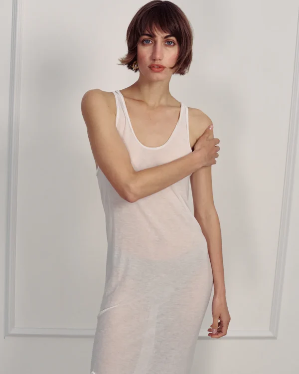 ANTONA KNIT DRESS WHITE