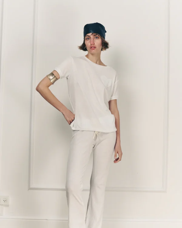⁦CHAMP HEART TEE WHITE⁩ – תמונה ⁦2⁩