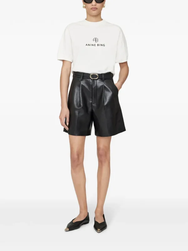 ⁦ANINE BING logo-print cotton t-shirt⁩ – תמונה ⁦4⁩