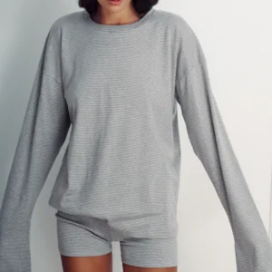 SHILA GREY STRIPES SHIRT