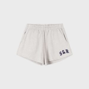 Sporty & Rich S&R Ivy Disco Short - Heather Gray/Navy